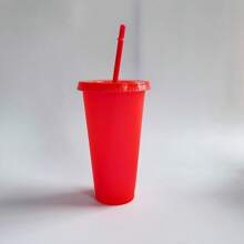 6 peças/Conjunto Copos Lisos de Cor Única de PP com 710ml, Copos de Bebida de Plástico para Festas, Férias na Praia, Dia das Mães, Lembrancinhas de Casamento