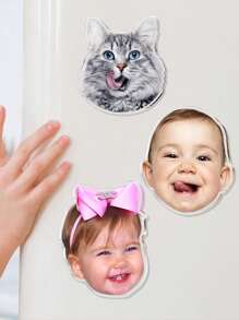 Imán de foto personalizado, imanes de nevera de acrílico con forma irregular - decoraciones cálidas, adorables y especiales para el hogar - imanes de fotos de pareja y nevera, regalo de imán de foto de madre e hija, imán de foto de perro, imán de foto familiar, regalo para amantes, regalo personalizado del Día de la Madre para mamá, imanes de nevera con foto personalizada, imán de nevera con foto de bebé, imán de foto divertida de perro o gato, para mamá - regalo personalizado, regalos de aniversario, regalos especiales, regalos de festivales