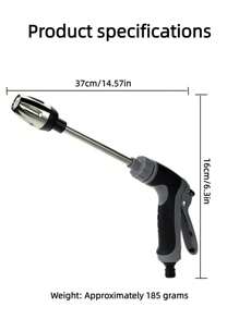 1/5 piezas Pistola de agua para lavado de autos, chorro de agua de alta presión multifunción, adaptador de conector rápido para grifo, manguera dedicada de 5-10m, ajuste de pulverización variable, múltiples combinaciones de accesorios disponibles, experiencia de compra conveniente en un solo lugar