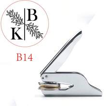 Custom Your Wedding Embosser, Napkin Embosser, Envelope And Invitation Embosser, Personalized Embosser Stamp, Custom Embosser Stamp, Personalized Wedding Embosser, Initials Embosser, Paper Embosser, Monogram Embosser Personalized Initials Embosser Stamp, Monogram Embosser,Back To School,School Supplies - Silver - View 27