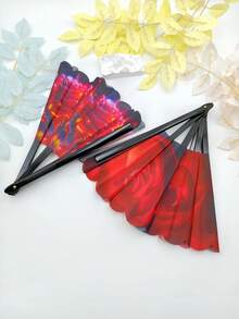 全新玫瑰图案折扇，解锁百搭场景！活力四射，派对庆典必备；优雅气质，婚礼及日常使用皆宜；独特设计，定格精彩瞬间；时尚实用。适用于电子舞曲、音乐节、俱乐部、活动、派对、舞蹈表演、装饰、礼品、母亲节、父亲节、毕业礼物。 - 彩色 - 查看 12