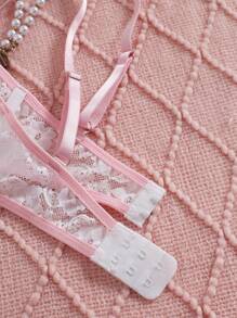 Lingerie sexy, ensemble de lingerie érotique blanche légère et romantique, confortable et ajusté, mettant en valeur les courbes parfaites. Dévoilez un charme captivant