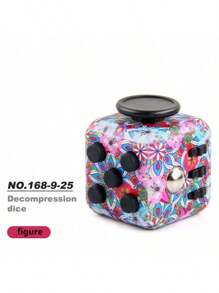 Multi-Color Cube/Dice Toy, Creative Stress Relief Toy For Teenagers And Adults, Fidget Desk Decor