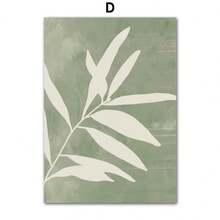 1 Stück Geschenk moderne Pflanzenblatt Regenbogen Geometrie abstrakte Boho Wandkunst Leinwandmalerei Nordische Poster Drucke Wandbilder für Wohnzimmer Dekoration, Rahmen optional - Verschiedenfarbig - Übersicht 25