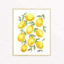 1 Stück Geschenk Moderne Früchte-Poster Avocado Zitrone Wassermelone Pfirsich Papaya Wandkunst Leinwandmalerei Nordischer Druck Küche Heim Dekoration Optional mit Rahmen - Verschiedenfarbig - Übersicht 48