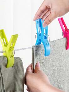 8 piezas de pinzas de plástico resistentes de colores, pinzas resistentes al viento para toallas de playa, pinzas de secado de ropa antideslizantes, abrazaderas resistentes a la oxidación para fijar sillas de playa, adecuadas para ropa de hogar, toallas, ropa de cama, toallas de playa, camping, viajes, al aire libre (interior y exterior), suministros esenciales para el hogar, pinzas para tendedero (disponibles 1/4/8 piezas)