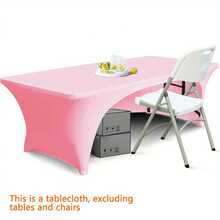 BRISCOES HOMEWARE 1 件长方形全弹力桌布，涤纶抗皱贴合桌布，弹性好，平滑贴合，可水洗，适用于婚礼、新娘送礼会、生日、节日、新年装饰、厨房、餐厅、户外派对、露台聚会、办公桌、会议桌