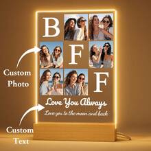 Personalized Table Lamp With Photo - Personalized Friends Gifts With Photo, Birthday Gifts Girlfriends Friends - Multicolor - View 12