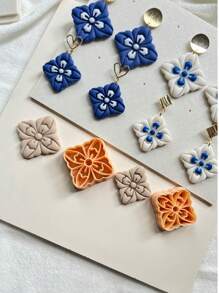 Precision Round, Square Geometric Soft Clay Molds, High Quality Cutters, Handmade Crafts, Hairclips, Jewelry, Pendants, Clay Sculpting Tools, DIY Creative Decorative Earrings, Brooches, Polymer Clay Making Molds