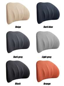Lumbar Support Pillow For Car And Office Chair, Back Support Pillow For Car Seat, Memory Foam Cushion For Low Back Support