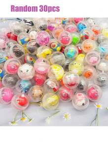 20/30/50 pièces mini kawaii mignons capsule jouets, parfait pour partager la fête, amusant cadeau de Thanksgiving, Noël, style aléatoire