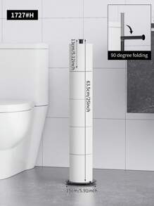 Freestanding Collapsible Paper Holder With Base, Independent Toilet Paper Holder, No Drilling Required, Bathroom & Toilet Backup Paper Storage Rack Bathroom Decor Fall Decor Bathroom Accessories Bathroom Organizer Back To School