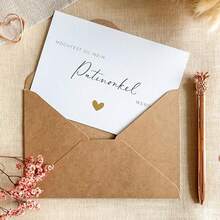 25pcs/Pack Kraft Paper Envelopes (DIN C6-164*112mm/105*70mm), Suitable For Letters, Cards, Invitations, Birthday Cards Etc., Retro Minimalist Style Kraft Paper Envelopes, Western-Style Triangle Flap Self-Adhesive Greeting Card Envelope Back To School - Brown - View 5