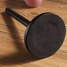 Matte Black /Gold Paper Towel Holder Countertop, Kitchen Paper Roll Holder Stand With Weighted Base Heavy For Standard Or Gaint Rolls Stainless Steel Matte Black Gold Paper Towel Holder Free-Standing Kitchen Roll Holder - Black - View 3