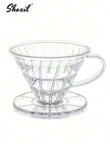 1 件带手柄的塑料滴滤咖啡滤嘴，慢滴咖啡滤纸，滴滤咖啡机，适用于单杯冲泡 - 塑膠濾杯 - 查看 3