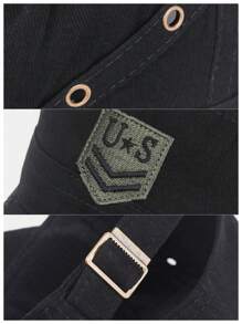 1Pc Men's Army Flat-Top Cap, Lightweight Breathable Sun Protection Hat, Unisex Outdoor Baseball Cap For Spring And Summer