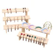 Giá trưng bày hộp mù mini Oi, kệ sưu tập nhân vật, giá trưng bày đồ chơi cho phụ nữ, đồ dùng lưu trữ du lịch thiết yếu, đồ dùng lưu trữ ký túc xá trở lại trường - Màu gỗ - Xem 6