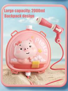 Mochila de agua, juguete de agua para exteriores, lanzador de agua para niños, pistola de agua con tanque de mochila de alta capacidad de 2000ml que tiene correas ajustables, con un alcance de 8 metros, para actividades de juego con agua de verano para niños y niñas mayores de 3 años, juguetes para fiestas en la piscina, batallas con pistolas de agua
