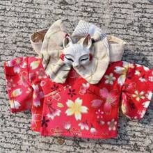 LABUBUS 15-17cm Interchangeable Doll Clothing Set: Kimono, Japanese Clothing | Party Or Birthday Blind Box Clothing | Teen Gift Doll, Toy, Clothes Doll (Clothing Accessories Only)