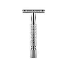 1 pièce Support de rasage pour homme, kit de rasage manuel classique avec support en alliage de zinc pour rasoir, support de rasage à ouverture par torsion, sans lame de rasoir