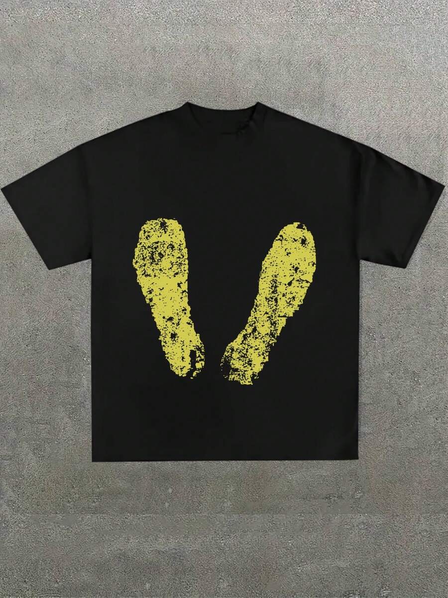 Para hombre,Camisa con Dise?o Abstracto y Moderno: Estilo Minimalista y Estiloso,Camiseta casual de cuello redondo y manga corta con estampado,adecuada para uso diario en primavera y verano,unisex - Negro - Ver 1
