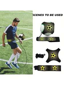 Football Kick Trainer, Adjustable Elastic Soccer Ball Auxiliary Fitness Equipment