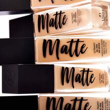 Base Botella cuadrada con 9 colores polvo base líquido Matte Oil Free - Medium Tan - Ver 4