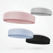 1pc Breathable, Anti-Slip Silicone, High-Elasticity Yoga Fitness Sweat-Absorbing Headband, Men's And Women's Running Headband