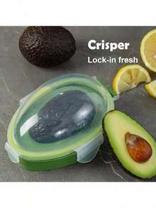 1PC Reusable Avocado Preservation Box - Avocado Storage Container, Plastic Flip Design, Refrigerator Food Preservation Box, Used To Keep Avocados Fresh, Ideal Refrigerator Storage Tool, Kitchen Tool - Multicolor - View 7
