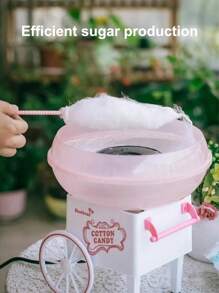 SCISHARE 1 pièce Machine à barbe à papa 500W avec prise murale, machine à bonbons, machine à bonbons pour enfants avec autocollants de barbe à papa
