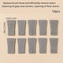 Multi Functional Scouring Pad Cleaning Shovel, Gap And Corner Cleaning Brush Shovel, Integrated Bathroom Floor Drain Cleaning Brush, Kitchen, Room, Bedroom, Living Room Dead Corner Cleaning Brush Tool