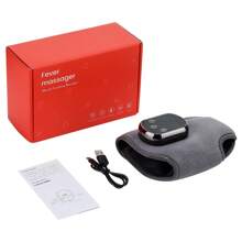 1pc Electric Foot Massager, 5 Heating Levels & 3 Massage Modes, Timed Function, Vibration Relaxing Ankle Massager, Heat Therapy Ankle Brace, Sprained Joint Support, Relieve Muscle Fatigue & Pain, Protect Ankle. With NTC Temperature Control Tech, USB-C Charging (1800mAh)