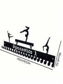 Medal Display Rack, Custom Medal Wall Hanger Suitable For Sports Runners, Sturdy Black Metal, Easy Installation