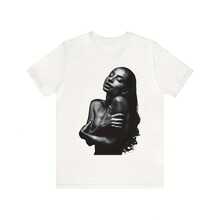 Sade Love Deluxe Fan Art Uni T-Shirt  Exclus Sade Album Cover Tee  Grayscale - 白色 - 查看 1