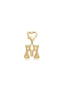 Bubble Letters Cute Necklace Pendant Bag Pendant-Lucky Crystal Pendant, Alphabet Letters A-Z, Shiny Alloy Bag And Backpack Pendant-Perfect Gift For Birthdays And Special Occasions, Key Chain Ring Bag Backpack Pendant Car Pendant Gift For Ladies And Girls, Wallet And Handbag Accessories. - Gold - View 9