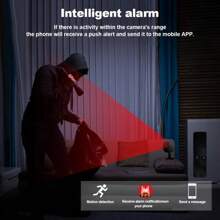 1pc 1080P High-Definition WiFi Smart Home Security Camera With Voice Intercom, Night Vision, Motion Alarm And Remote Mobile Viewing-Indoor/Outdoor Monitoring System With USB Power Supply, Motion Alarm System | Fashionable White Camera | Small Camera