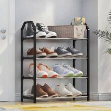 1 pièce Porte-chaussures simple à 4 niveaux, armoire à chaussures simple, dispositif d'assemblage multi-niveaux intérieur pour la maison, étagère, rangement pour dortoir