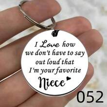 1pc Women Silver Stainless Steel Keychain: A Wise Women Once Said She Lived Happily, Engraved Keychain - Perfect Gift For Birthdays, Parties, And Holidays Gift Funny Gift, Christmas Gift Keychain Gift For Women Mom Gifts Mother's Day Gift Gifts For Aunt Party Gifts Car Accessories Bag Charm Backpack For School Letter Cute Goth Y2k Halloween Accessories Teachers Day Gift Ideas Bag Accessories Lanyards With Id Holder Car Accessories Bag Charms - Silver - View 7