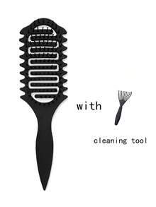 2025新款猪鬃毛造型梳，卷发定型梳，女士卷发造型梳，梳理和定型梳，美发工具，美发产品及配件，理发沙龙美容旅行必备