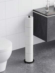 Freestanding Collapsible Paper Holder With Base, Independent Toilet Paper Holder, No Drilling Required, Bathroom & Toilet Backup Paper Storage Rack Bathroom Decor Fall Decor Bathroom Accessories Bathroom Organizer Back To School