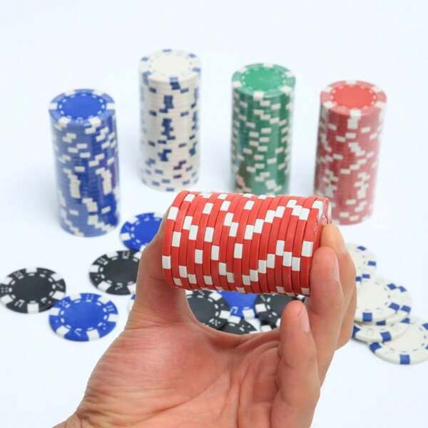 10pcs Colorful Casino Chips - Baccarat Mahjong Tokens - Poker Chips - Game Rewards - Interactive Games - Gifts
