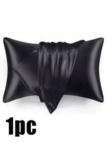 Luxurious Silky Soft Pillowcase - Breathable Skin-Friendly Cool Feel, Solid Color With Envelope Closure - Machine Washable Bedding Washed Silk Pillowcase Single Ice Silk Satin Silk Faux Silk Pillowcase Christmas Gift