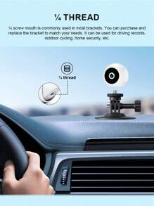 Reletech [Surveillance sans fil intelligente] Caméra de sécurité domestique à rotation 360° Détection de mouvement humain + alarme de zone Batterie à grande capacité + stockage sur carte TF Connexion point d'accès WiFi Prise en charge de l'enregistrement en boucle