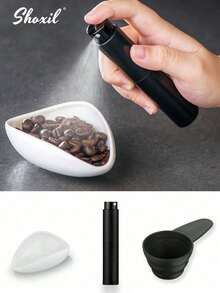 shoxil 3件套咖啡豆计量杯+防静电喷雾瓶+咖啡勺，咖啡配件，陶瓷计量容器，单剂量量盘套装，咖啡礼品 - 咖啡工具 - 查看 14