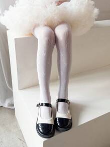 Colanți strâmți pentru fete, 1 buc., respirabili, cu scobituri, potriviți pentru nou-născuți și copii mici