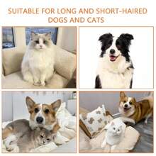 4 em 1 Escova a Vapor para Massagem, Limpeza, Desembaraçar e Pentear Pets, Pente Multifuncional para Remoção de Pelos de Gato e Cachorro, Escova para Gato, Escova a Vapor para Gato, Escovas Antiestáticas para Gato, Escova a Vapor Recarregável para Gato, Pente de Massagem para Grooming de Pets, Escova a Vapor para Gato, Cabeça de Escova de Silicone Autolimpante, Manuseio Ergonômico de 360°