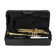 New Bb Trumpet Standard Trumpet Set For Student Beginner With Hard Case Golden