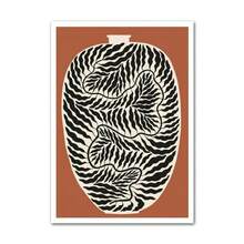 1 件礼物现代抽象极简主义柠檬花瓶几何墙面艺术海报印刷品北欧帆布画墙画用于生活家居装饰可选框架 - 彩色 - 查看 58