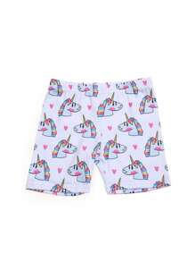 8 piezas Pantalones cortos de verano de unicolor clásico para niños, de seda de leche transpirable