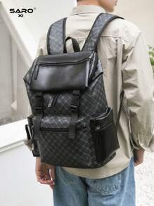 Mochila de gran capacidad con estampado floral de moda para hombres, mochila casual para ir y venir, viajar, para la universidad y laptop, mochila deportiva con cremallera, adecuada para el transporte, gran regalo para hombres